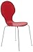 Produktbild CLP Stapelstuhl Diego I Komfortabler Esszimmerstuhl I Metallgestell, Holzsitz I Ergonomisches Design I Platzsparend In Esszimmer Und Küche, Farbe:rot