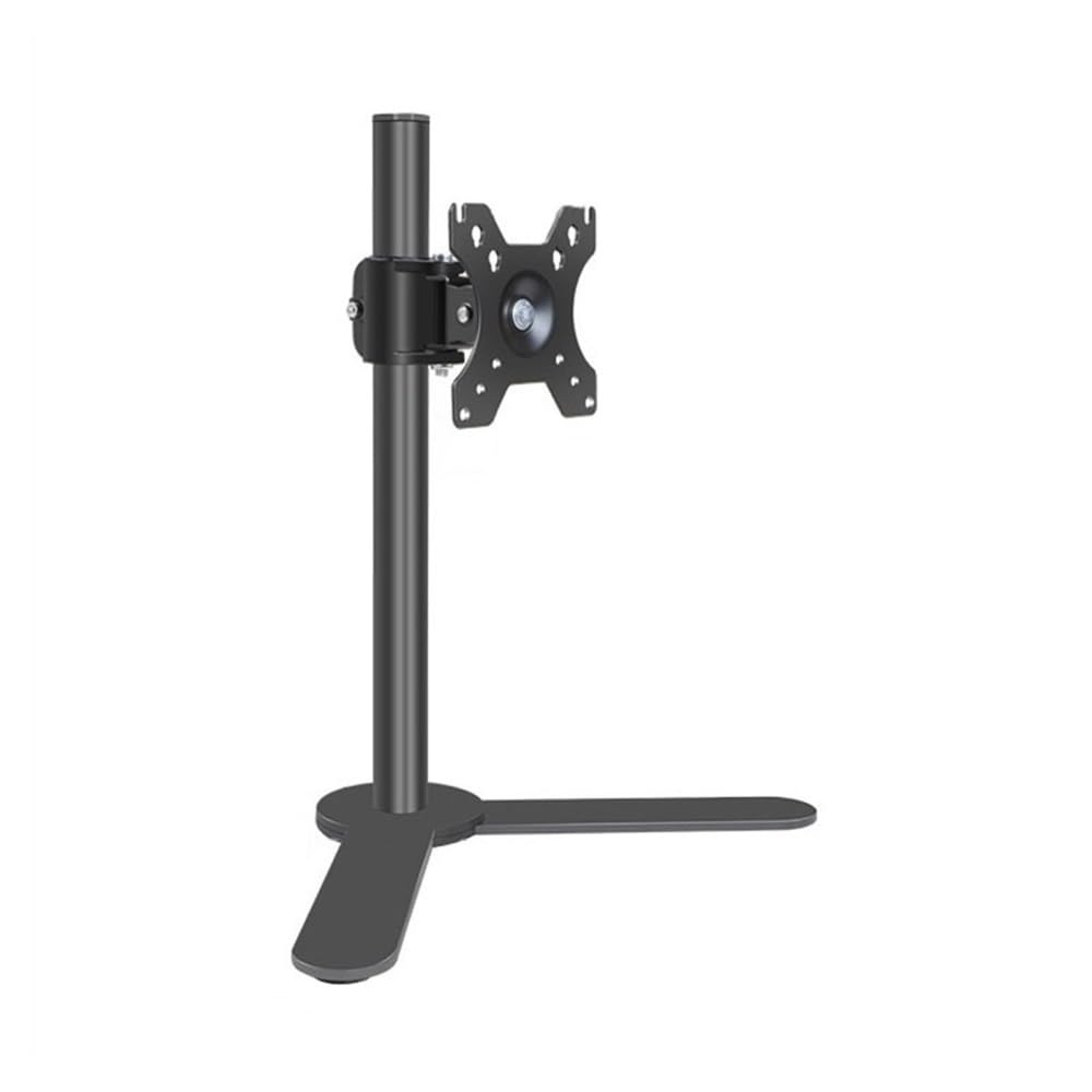 SaryEdge Height - Adjustable Monitor Stand Arm Single Monitor Desk Stand, Freestanding Steel Monitor Mount with Height Adjustable, Swivel, Tilt, Rotation, Fits,