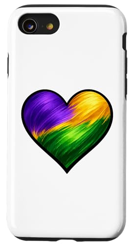 Mardi Gras �n�[�g�V���c �p�[�v�� �O���[�� �S�[���h �y�C���g �X�g���[�N�f�U�C�� �X�}�z�P�[�X iPhone SE (2020) / 7 / 8 �p