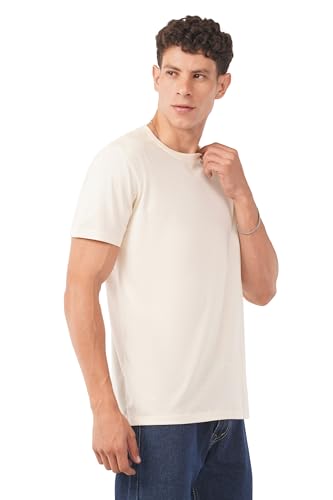 Image of Men's Cotton T Shirt Combo Pack of 3 - Plain Round Neck Solid Black & White Tees, Regular Fit, Half Sleeve Casual Wear for Men (Sizes S-4XL)