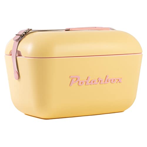 Polarbox Kuhlbox 20L Gelb / Rosa Kühltasche Campingküche Kühlschrank Kalt Cover