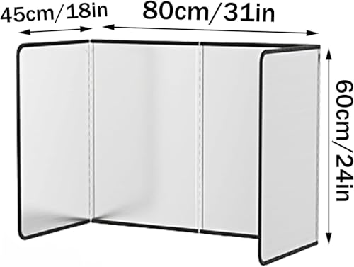 Panel protector contra salpicaduras plegable para cocinar recetas fritas sin ensuciar 5