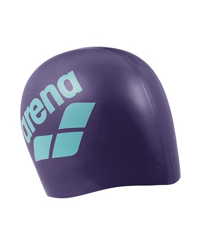 Image of Arena Unisex Big Logo Silicone Swim Cap Women and Men Fitness Swimmers Intensive Training Durable Soft Elastic Bathing Cap