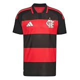 adidas Men's CR Flamengo 26 Home Authentic Slim FIT Jersey, Red/Black, Large