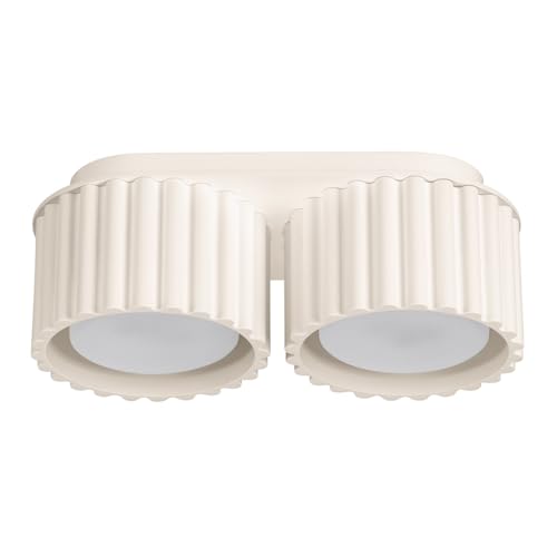 Plafonnier aluminium SOLLUX éliminez les zones d'ombre avec ce spot de plafond 2 flammes LED Aura