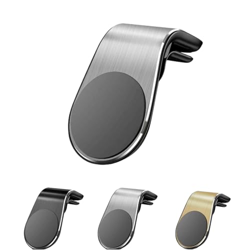Joyeloo Car Magnetic Phone Holder Magnetic Phone Holder for Car Strong Clip Strong Magnetic Attraction Cell Phone Mount Rotatable Car Phone Holder Compatible with Smartphones (Silver)