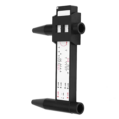 Image of Bolt Pattern Gauge, Plastic Car Wheel Rim Bolt Pattern Sliding Measuring Gauge Tool PCD Ruler 4 5 6 8 Lug