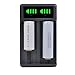 PowerTrust LED Universal Battery Charger for 21700 26650 22650 18650 18490 18350 17670 17500 16340 14500 10440 Rechargeable Batteries