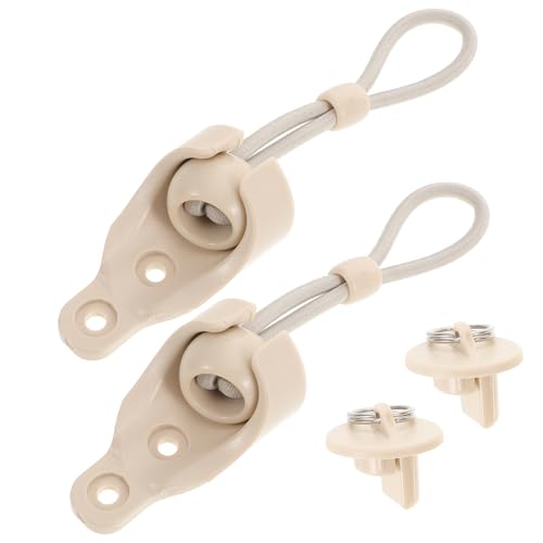 DOITOOL Curtain Hardware Brackets No Drill Blind Brackets Bungee Cord Ends Secure Fit for Shade Parts