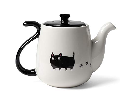 Amazon｜セラミック藍 猫3兄弟 しっぽポット kuro サイズ：約φ8.5 H11