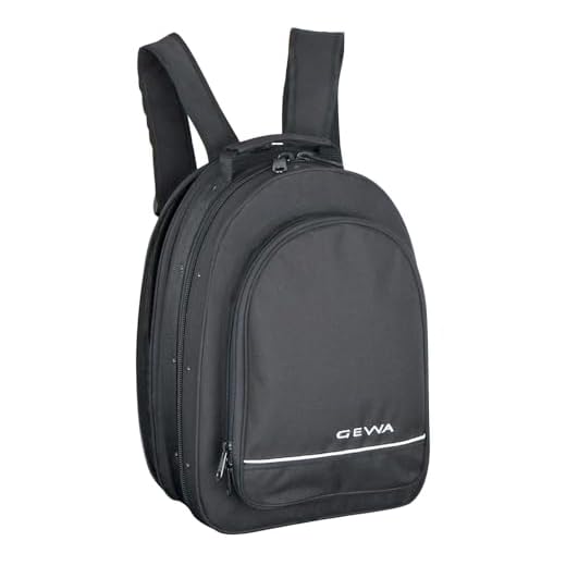 GEWA Estuche para clarinete/Estuche ligero - para sistema Boehm y alemán - funda de tornillo repelente al agua con bolsillo para partituras - Juego de mochila - Negro