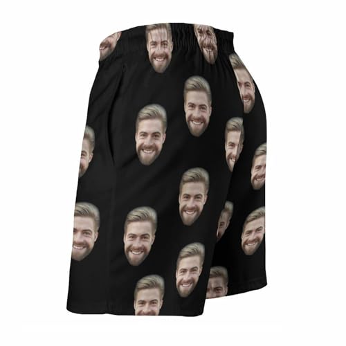 Custom Faces Men's Swim Trunks Quick Dry Beach Shorts Personalized Funny Shorts Customize Your Photo Bathing Suits4