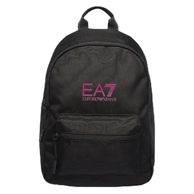 Zaino nero con logo rosa (33 cm) by EA7 Emporio Armani