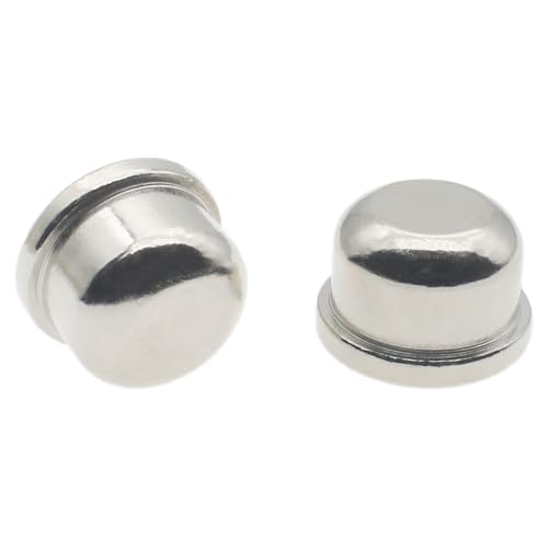 Image of 2 Pcs Solid Lamp Finials Caps 1 /4-27 Lamp Finial Knob Lamp Accessories Tapped of Tops for Lamp Shade Holder Harp (Silver)