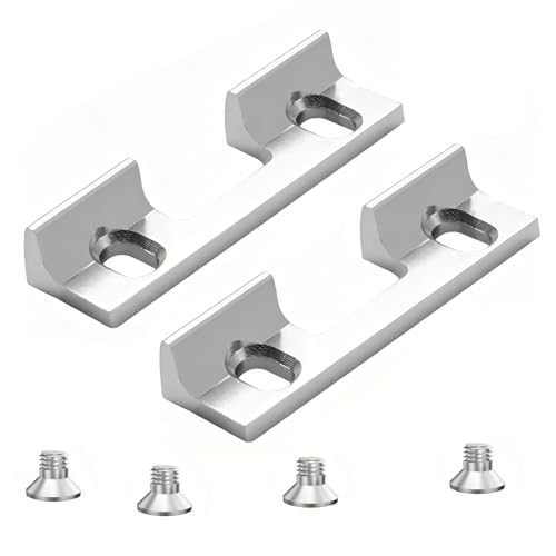 Pieza de repuesto tipo 115 para cerraderos Accesorios ajustables para cerraderos de aleación de aluminio Distancia entre orificios para tornillos de 32 mm Pieza para atornillar