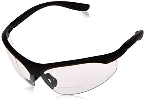 Radians CH1-130 Cheaters Nylon Frame Reading Safety Glasses with Clear 3.0 Lens