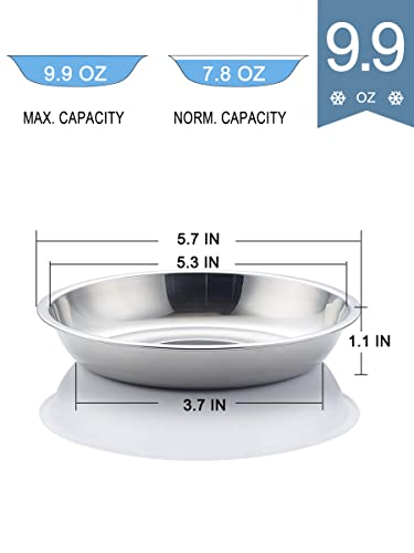 VENTION Stainless Steel Cat Bowls, Cat Food Bowl for Indoor Cats, Whisker Fatigue Cat Bowl, Shallow Cat Dishes - Image 2