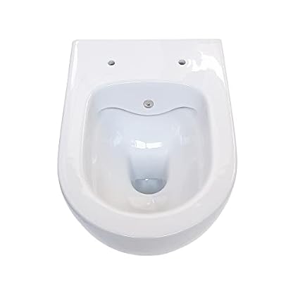 Aloni Spülrandloses Wand Hänge WC mit Taharet/Bidet/Dusch-WC Funktion Weiß – Bild 3