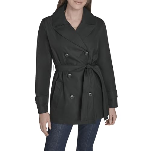 Tommy Hilfiger Women's Outerwear trench coat, Black, Large by Tommy Hilfiger - Used condition - US$47.85
