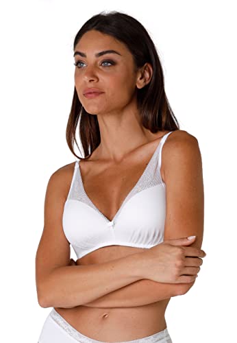 Reggiseno Imbottito senza Ferretto Sensual Touch Exclusive 85B donna bianco