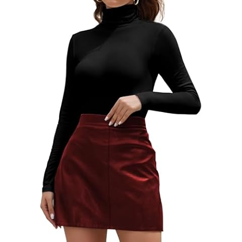 Joyshaper Women's Long Sleeve Turtleneck Top Cover