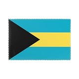 WZYCWB Manteles individuales protectores de aislamiento térmico, 12 x 18 pulgadas, paquete de 6 manteles individuales para el hogar y el hotel, diseño de bandera de las Bahamas fácil de limpiar