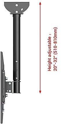 FLEXIMOUNTS CM2 Adjustable Tilting Ceiling TV Stand Fits Most 32-65 Inch LCD Plasma Monitor / 81-165 cm / 60kg Load Capacity VESA Max 600 * 400