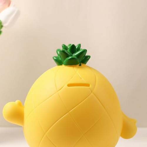 Image of Money Saving Bank with Coin Slot / /Creative Cartoon Design Money Bank / /Plastic Piggy Bank for Boys & Girls (Pack of 1) (Dragon Fruit)