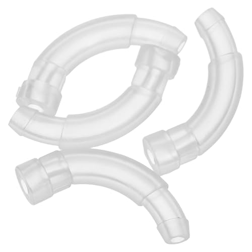 VOSAREA Conector Gancho para Audífono Molde Auditivo, 4 Piezas de Repuesto para Tubo de Sonido, Accesorios para Reparación y Mantenimiento de Aparatos Auditivos, Compatibles para