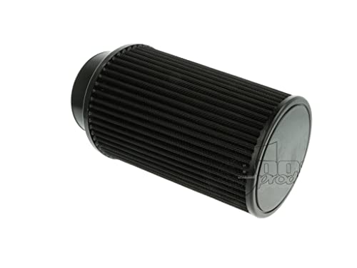 Filtre à air sport universel ouvert noir de 200 mm avec raccord 100 mm