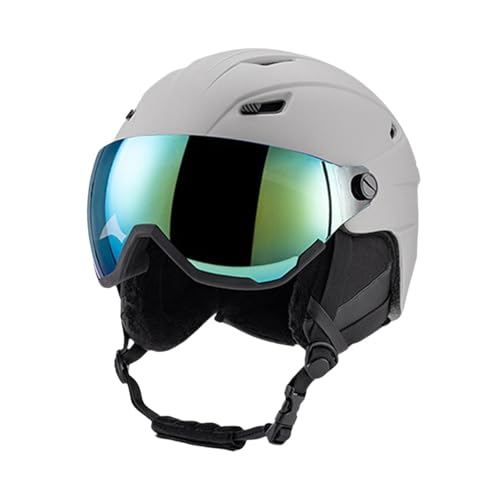 kowaku Gear for Skiing and Skateboarding with Ear Covers and Glasses, Gray 51 to 54cm