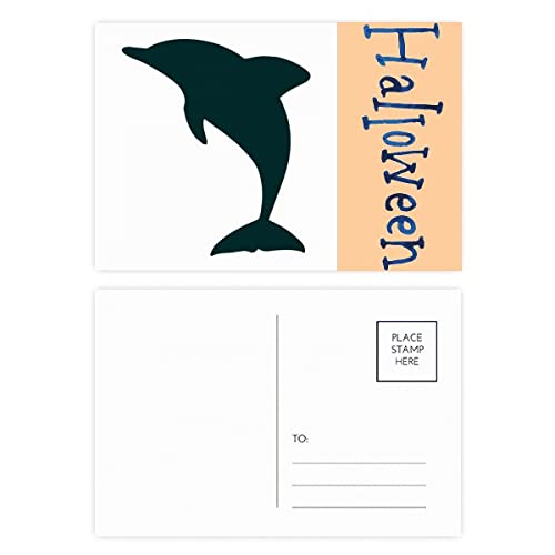 Cartes postales pour Halloween au motif dauphin de Blue Ocean lot de 20 papier epais