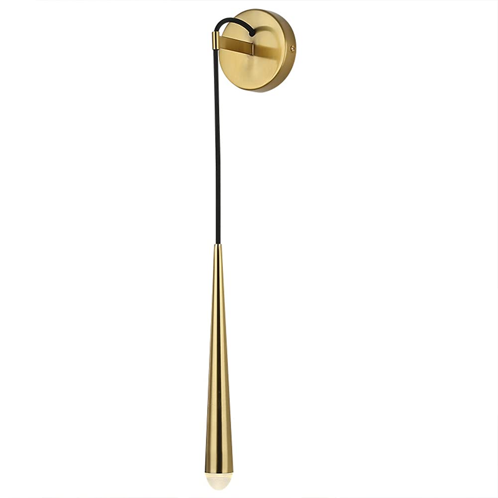 SXECAEPS Wall Lamps Sconces Light Indoor Led 7w Creative Gold Metal 3000k Warm White Modern Decorative Sconce for Living Room Bedroom Hallway Corridor