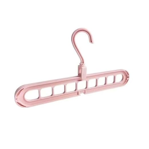 9-Hole Snag-Free Scarf Hanger - Durable Plastic Organizer Space Saving Closet Storage LYJ07