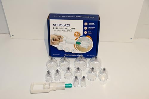 Image of professional HIJAMA Cupping Kit 12 Pcs Vacuum Cupping Set for Health Care Portable Body Relaxation Massage and Manual Therapy Cups for Pain Relief Magnetic Traditional Chinese Therapy Clear