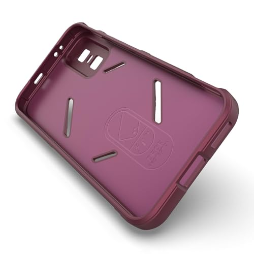 Image of for Infinix GT 30 Pro 5G Phone Case Anti-Drop Soft TPU Rugged Back Cover - Wine Red
