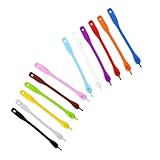 ZUNOXAZ 12 Stück Teiliges Silikon Glasmarker mit Perforations design Bunte Weinglas Markierungen Wiederverwendbar Lebensmittelecht für Party getränke und Tassenkennzeichnung