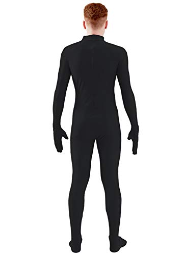 Image of Ensnovo Mens Mock Neck Full Body Unitard Spandex Zentai Suits Costumes