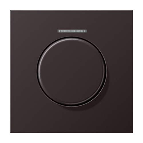 Plaque pour dimmer rotatif avec voyant dark plaque finition interrupteur variateur