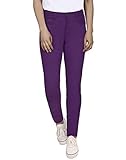 HDE Women's Mid-Rise Stretchy Denim Slim Fit Skinny Jeans (Purple, Medium)