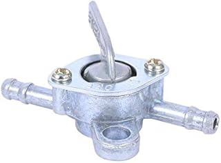 Fuel Tank Valve, 6MM Aluminium Inline Fuel Tap Valve Petcock On-Off Switch Fuel Tank Valve Replacement for 90cc 110cc 120cc 125cc 140cc Pit Dirt Quad Motorcycle