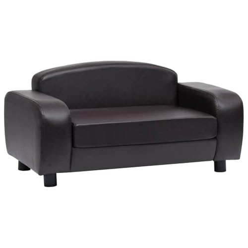 Canapé pour chien en cuir synthétique chic et bois durable