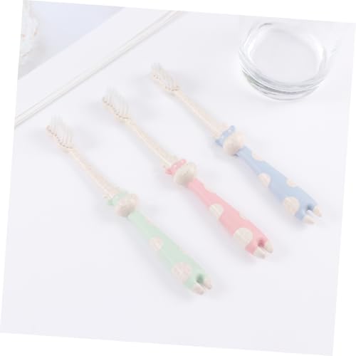 Holibanna 3 Stück Teiliges Kinderzahnbürste aus Cartoon Zahnbürste mit Weichen Borsten für Sanfte Zahnpflege Nordic Nordic – Bild 7