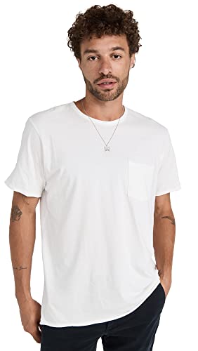 MILES グラフィックTシャツ Rag & Bone rag & bone Men's Miles Tee in Principal Jersey, Natural, White, S