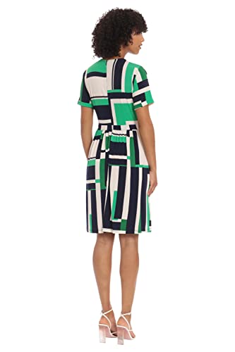 Maggy London Women's Short Sleeve Matte Jersey Dress Career Workwear Office Occasion Event Guest of3