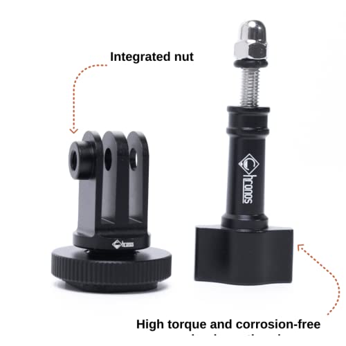 Tornillo de trípode CNC Chronos de aluminio para flash y cámara DSLR 2