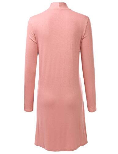 LALABEE Women's Long-Line Long Sleeve Open Front Cardigan with Pockets (S-3XL)3