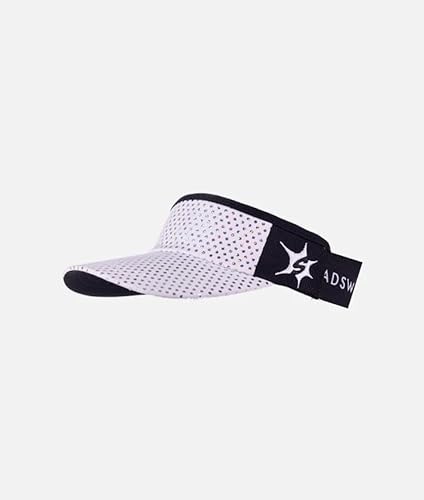 White Sparkle Running Headsweats Visor
