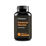 Extracto de Cúrcuma con Pimienta Negra - 95% Curcuminoides - Origen Natural y Vegano - 4 Meses Suministro - 120 Cápsulas Veganas - Zenement