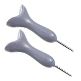 MOLUCKFU 2 Stück Braille Schreibstift mit Hoher Präzision und Ergonomischem Griff Taktiles Lernwerkzeug für Blinde Senioren Unterstützendes Hilfsmittel für Braille schreiben im Büro und